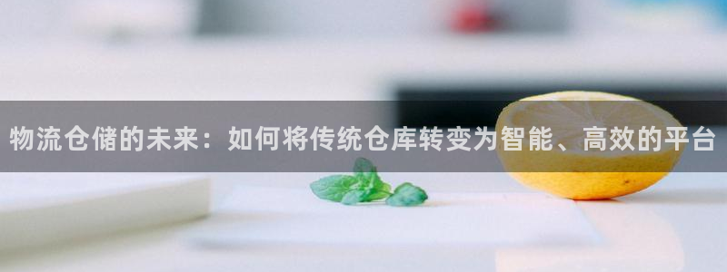 tptp下载入口：物流仓储的未来：如